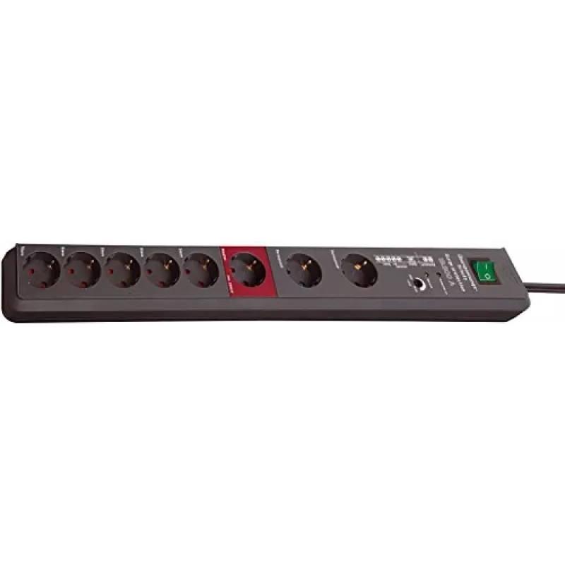 Brennenstuhl 1159490936 Verlängerungskabel 3 m 8 AC-Steckdose(n) Anthrazit
