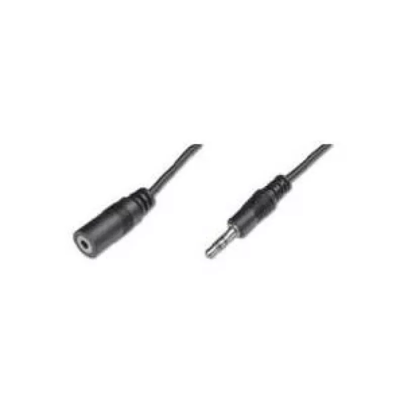 Wentronic Goobay 3,5mm-Klinkenverlängerungskabel, Schwarz, 5 m - Klinke 3,5 mm-Stecker (3-polig, Stereo) > Klinke 3,5 mm-Buchse (3-polig, Stereo) (50090)