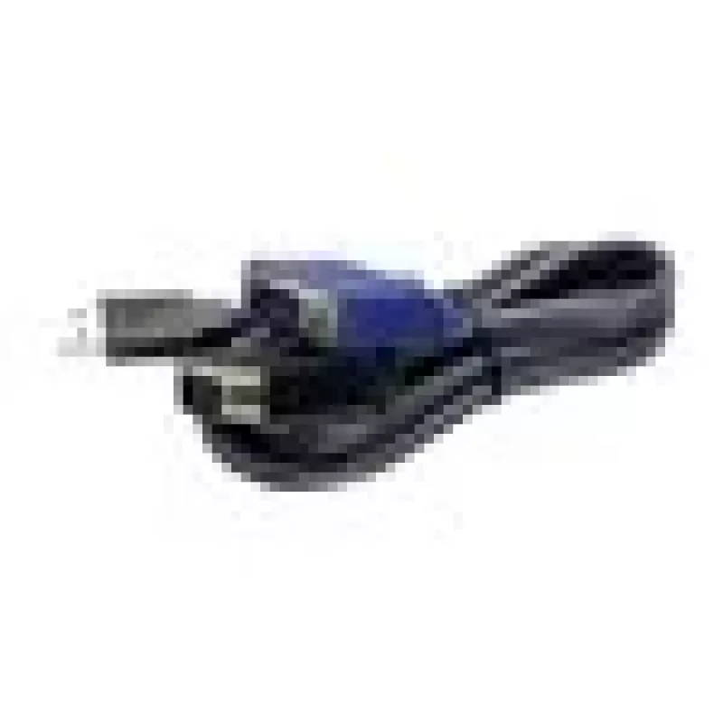 TRENDnet TK CU10 - Tastatur- / Video- / Maus- (KVM-) Kabel - USB Type A, 4-pin, HD-15 (M) - HD-15 (M) - 3,1m - Schwarz (TK-CU10)
