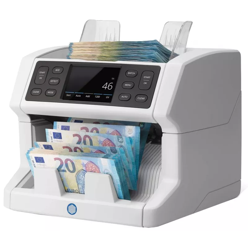Banknotenzählmaschine Safescan 2850 Weiß LCD AC 110-240V