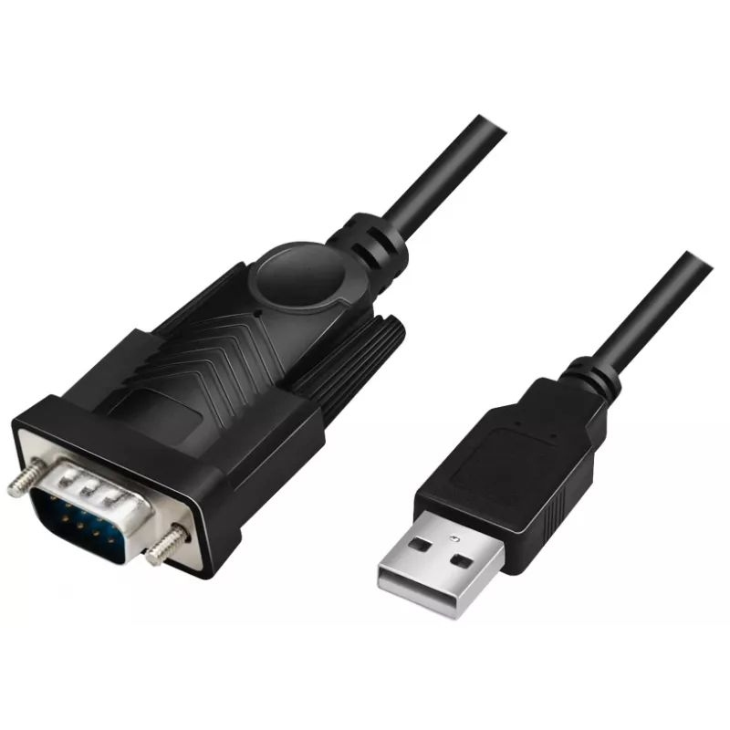 LogiLink AU0048A Serielles Kabel Schwarz 1,5 m USB A DB-9