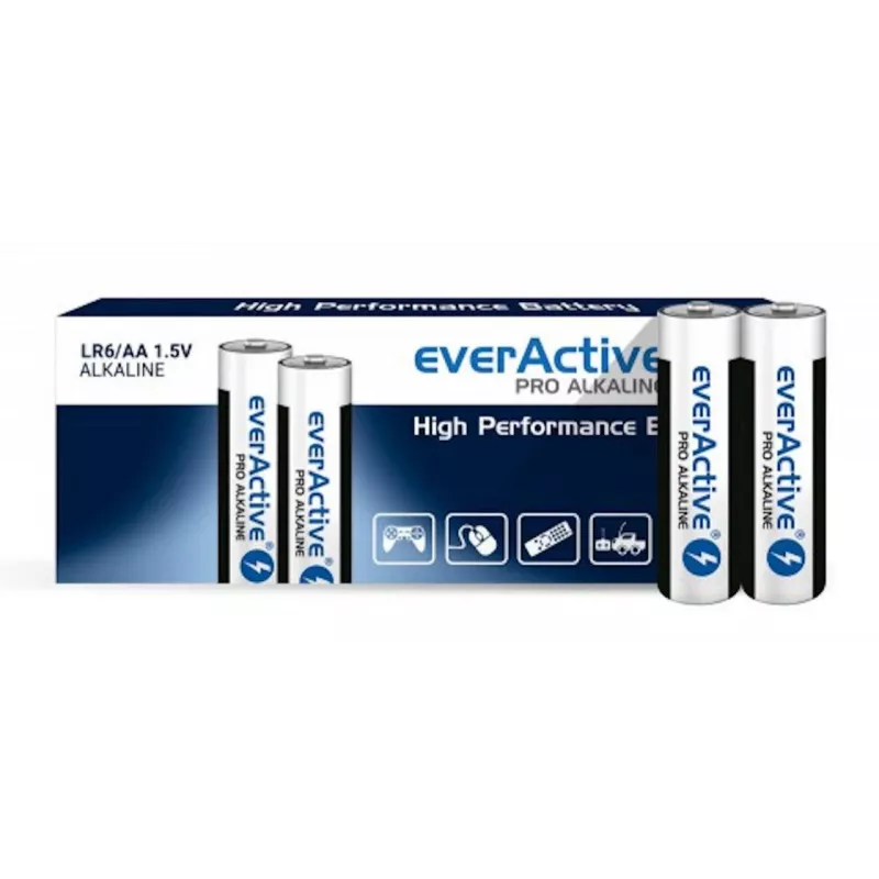 Einweg-AA-Alkalibatterien everActive LR610PAKPA, 1,5 V, 3000 mAh, 10er-Pack