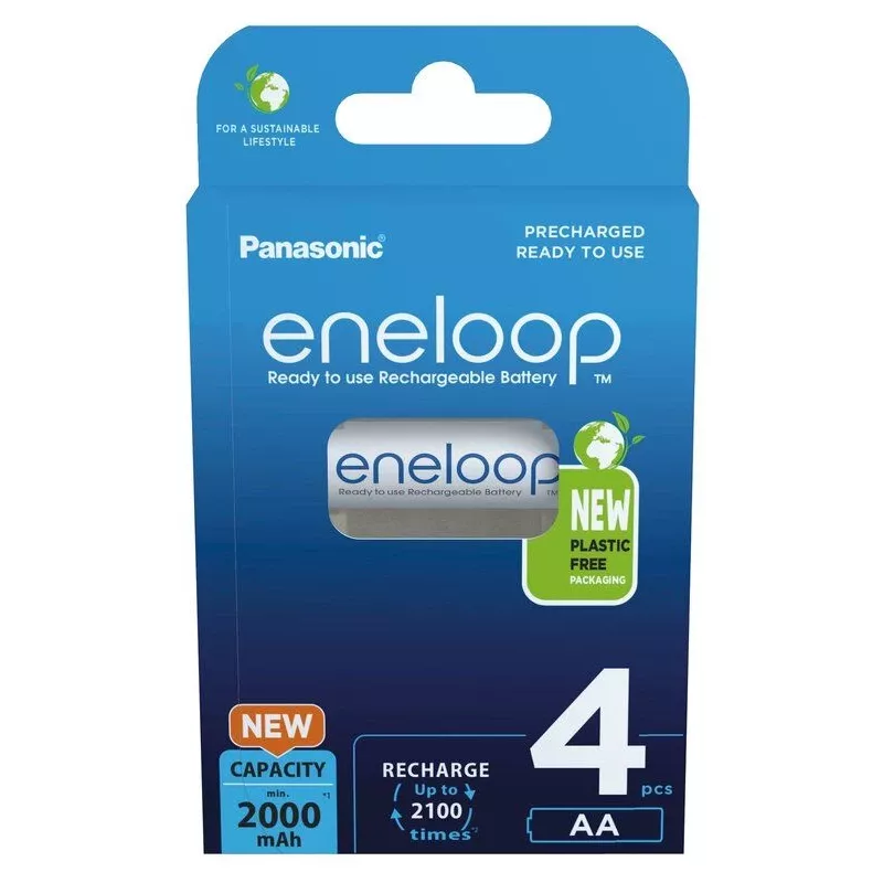 Akkus PANASONIC ENELOOP AA 2000 mAh 4 Stück (BK-3MCDE/4CP)
