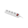 Mehrfachsteckdose Lanberg PS1-04E-0150-W 1,5m 4 AC-Steckdosen Innenbereich Weiß