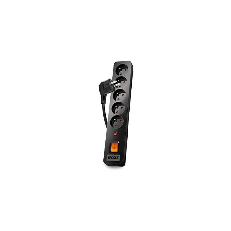 Acar X5/1,5 Steckdosenleiste 5 Steckplätze mit Überspannungsschutz 1,5 M Acar X5-Black