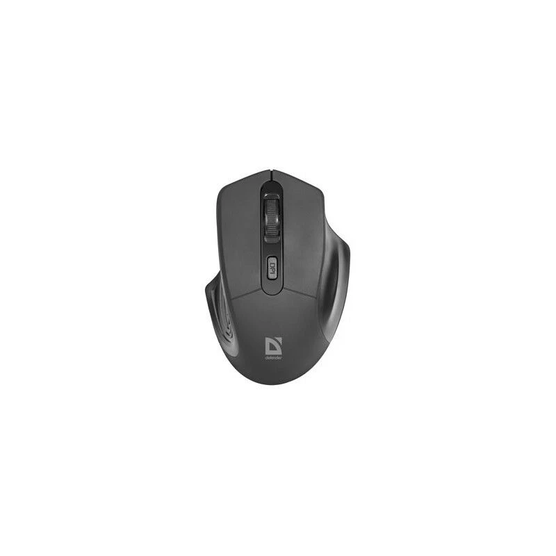 Kabellose optische Maus DEFENDER Datum MB-345 RF, beidhändig/rechtshändig, 1600 DPI, 3 Tasten, USB RF-Empfänger, schwarz