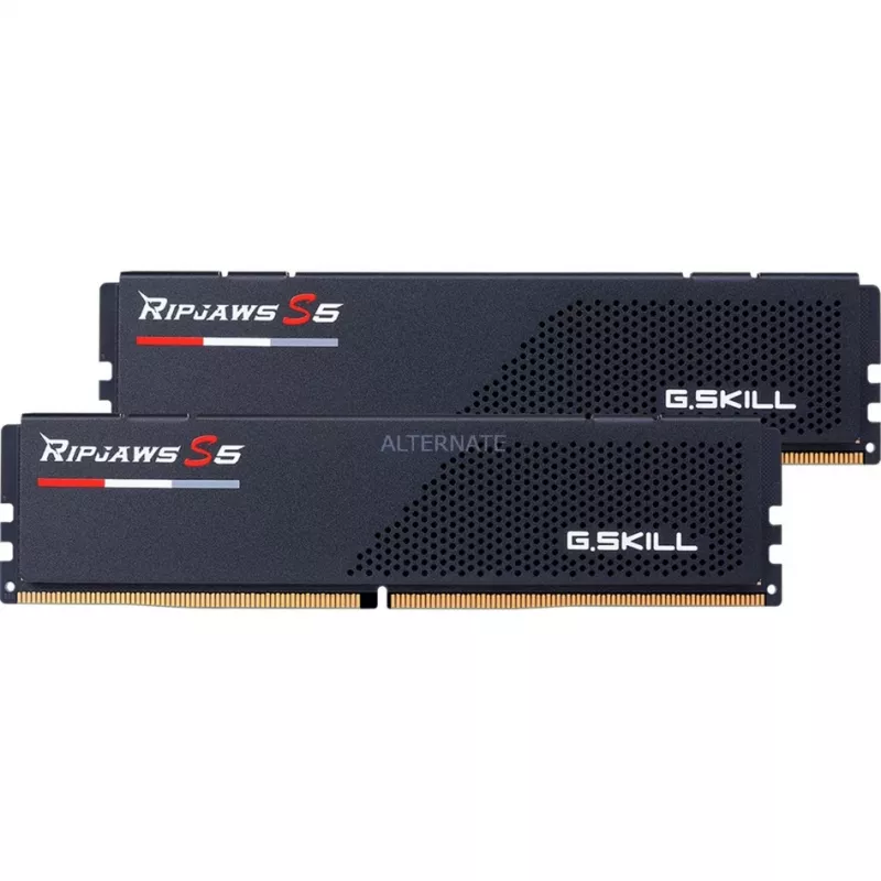 DIMM 32 GB DDR5-6000 (2x 16 GB) Dual-Kit, Arbeitsspeicher schwarz, F5-6000J3238F16GX2-RS5K, Ripjaws S5, INTEL XMP