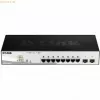 D-Link DGS-1210-08P/E Managed L2 Gigabit Ethernet (10/100/1000) Power over Ethernet (PoE) Schwarz