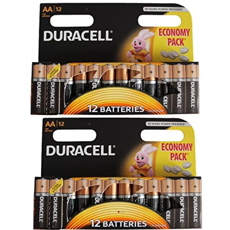 Duracell Haushaltsbatterie Einwegbatterie AA Alkaline