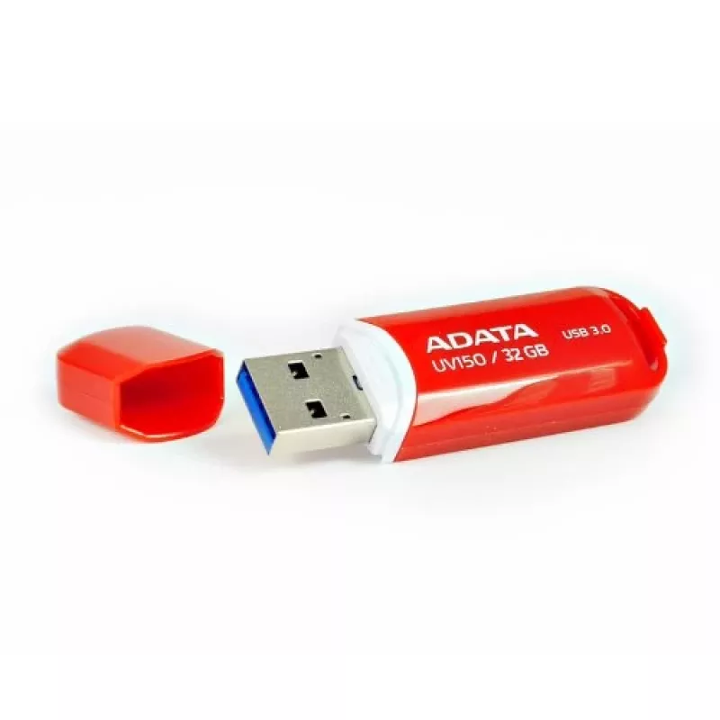 USB-Flash-Laufwerk ADATA DashDrive UV150 32 GB, USB Type-A 3.2 Gen 1, rot, Kappendesign