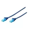 Digitus 0.25m Cat5e U/UTP Netzwerkkabel Blau U/UTP (UTP)