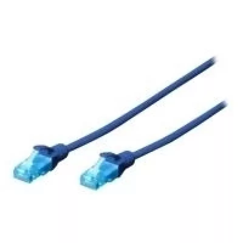 Digitus 0.25m Cat5e U/UTP Netzwerkkabel Blau U/UTP (UTP)