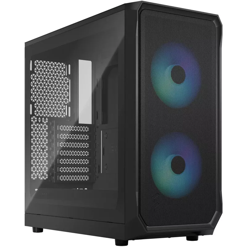 Fractal Design Focus 2 RGB Tempered Glass Mid Tower ATX PC-Gehäuse - Schwarz