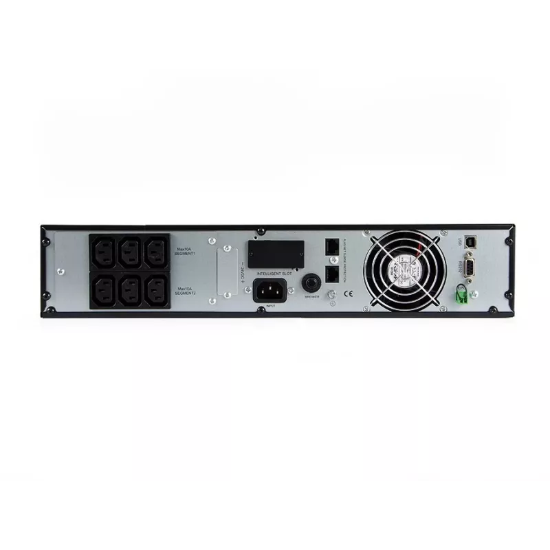 Unterbrechungsfreie Stromversorgung Grün Cell UPS13 — Online-Doppelwandlungs-USV, 1000 VA / 900 W, reiner Sinus, 6 AC-Ausgänge, LCD, 2×12V 9Ah Batterien