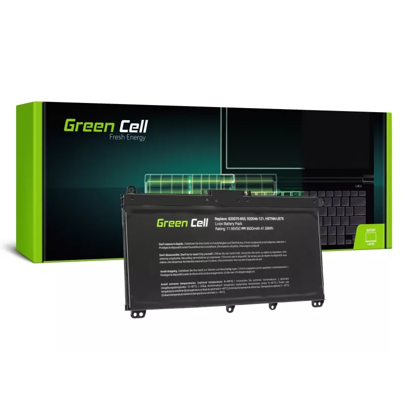 Battery Grün Cell HP145 für HP Pavilion (LiPo 3600 mAh, 11,55 V, schwarz)