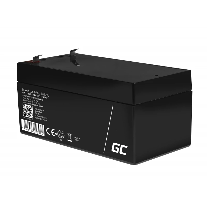 Grün Cell AGM19 USV-Batterie Blei-Vlies 12 V 3,3 Ah