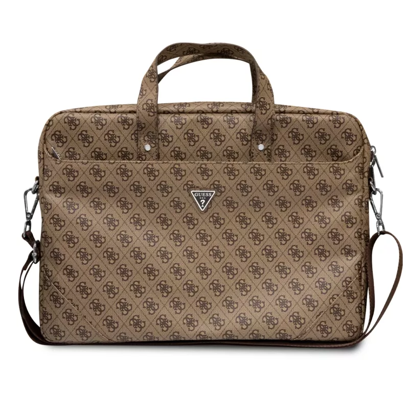 Laptoptasche GUESS GUCB15P4TW 16 Zoll braun Saffiano mit 4G-Dreieckslogo