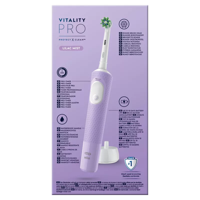 Oral-B Vitality Pro Elektrische Zahnbürste Lila 1 Bürste