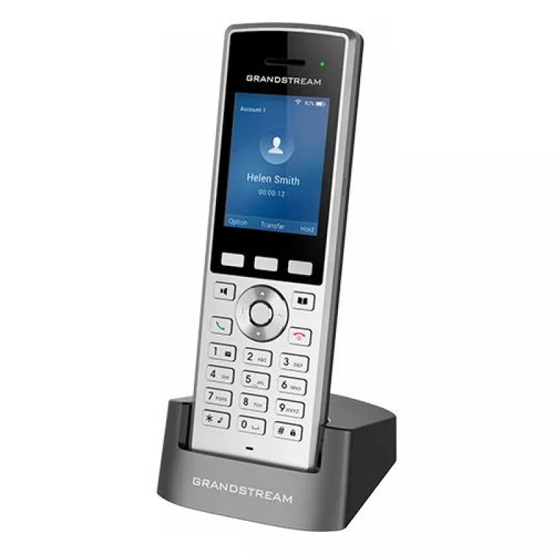 Grandstream Networks WP822 IP-Telefon Schwarz, Silber 2 Leitungen LCD Wi-Fi