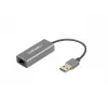 USB-Hub NATEC Cricket USB 3.2 Gen 1 Typ-A mit RJ-45 Ethernet 1000 Mbit/s, Aluminiumgehäuse, schwarz
