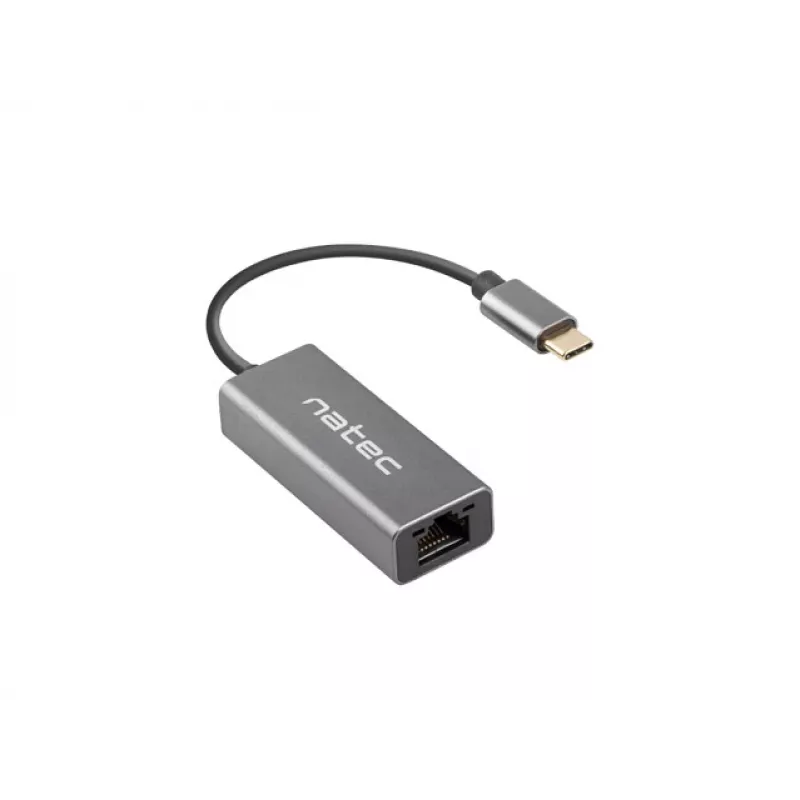 NATEC Cricket USB 3.2 Gen 1 Type-C Grau Ethernet Hub 1000 Mbit/s