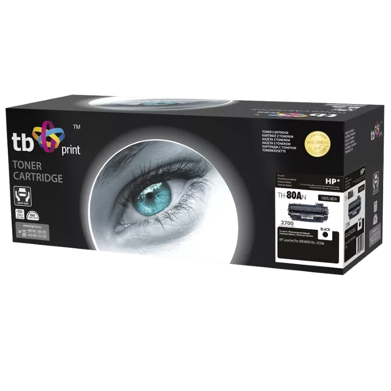 Toner TB kompatibel mit HP CF280A, Bk,2 700s,100% neu