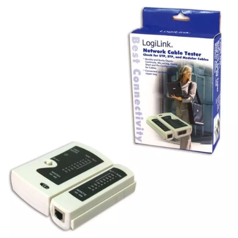 Kabeltester, LogiLink WZ0010, Netzwerkkabel-Prüfgerät