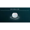 Shelly H&T, Feuchtigkeits- und Temperatursensor kabellos, kompakt, WiFi, Hygrometer, Heimautomation, iOS Android App – Schwarz