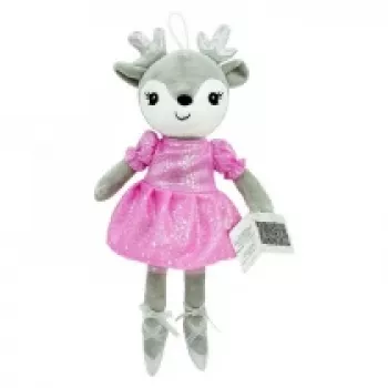 Plüschtier TULILO Celinka Hirsch 35 cm weiches Stofftier, Spielzeug für Kinder
