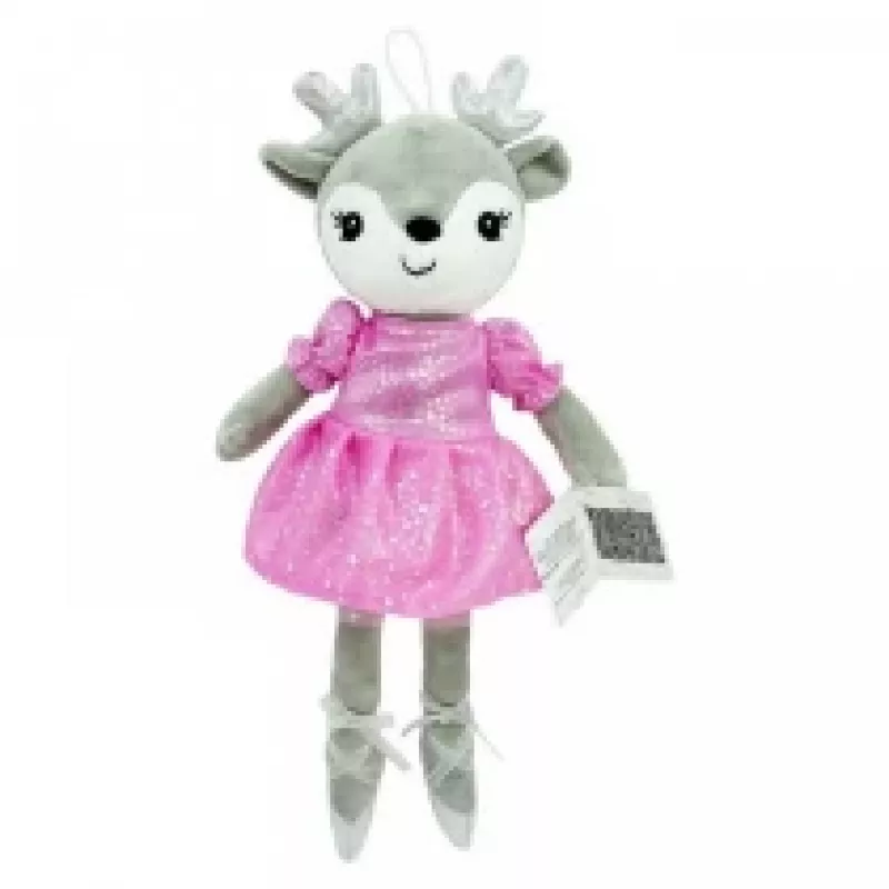 Plüschtier TULILO Celinka Hirsch 35 cm weiches Stofftier, Spielzeug für Kinder