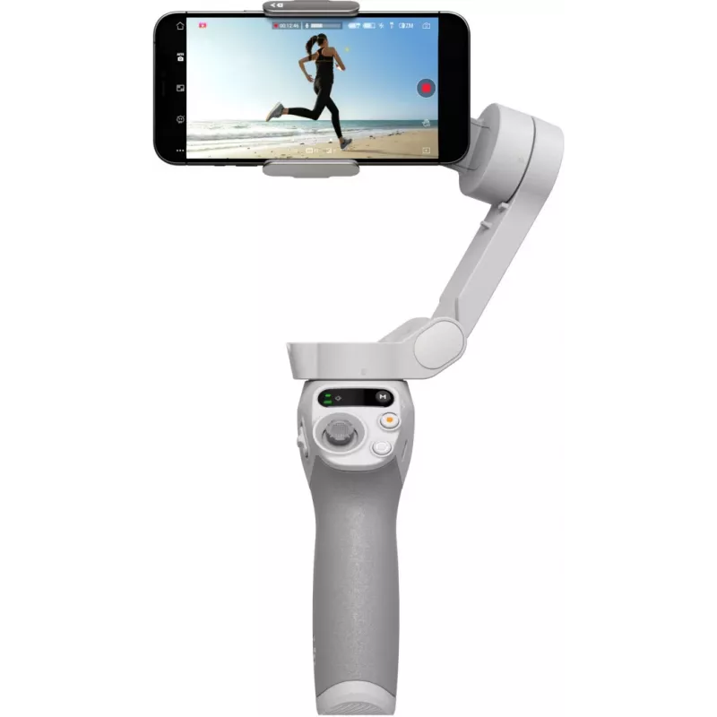 DJI OM SE Gimbal Grau Bluetooth inkl. Handyhalter Tasche Maximallast 290 g