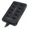 Logilink UA0125 USB Hub 10-Port USB2.0 mit Netzteil 3.5A, | Logilink