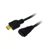 LogiLink CH0057 HDMI Kabelverlängerung Schwarz 4K UHD 3m HDMI-A Stecker T