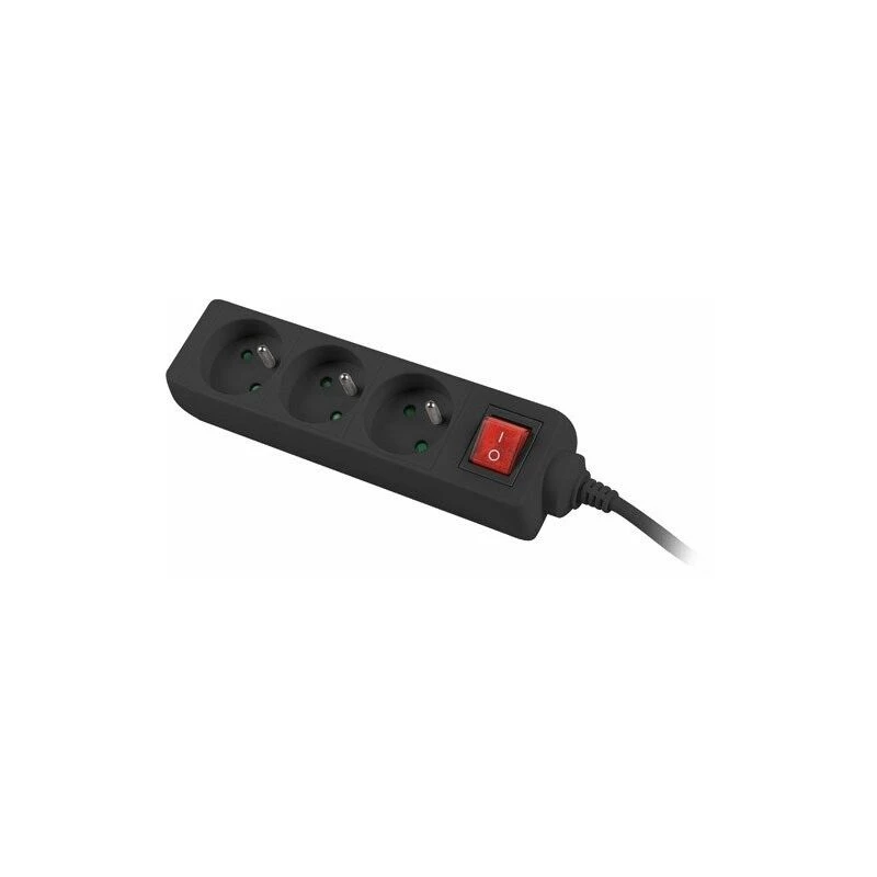 Lanberg PS1-03E-0150-BK Verlängerungskabel (1,5 m, Schwarz)