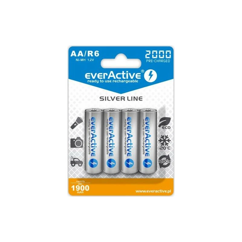 Everactive EVHRL6-2000 Haushaltsbatterie Wiederaufladbare Batterie AA Nickel-Metallhydrid (NiMH)