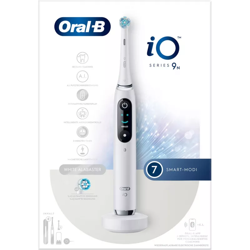 Oral-B iO 9N Vibrationszahnbürste für Erwachsene Weiß