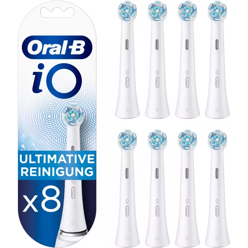 Zahnbürstenkopf Oral-B iO Ultimate Clean, Packung mit 8 Ersatzköpfen