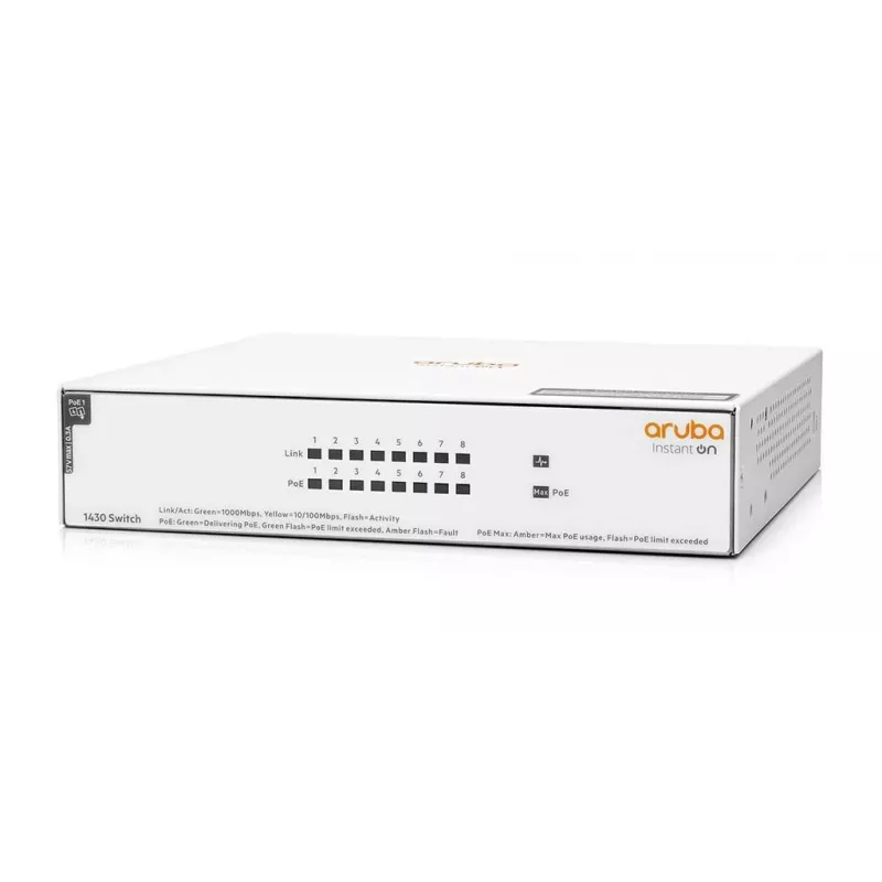 HPE Aruba Networking Instant On Switch 8p Gigabit CL4 PoE 6