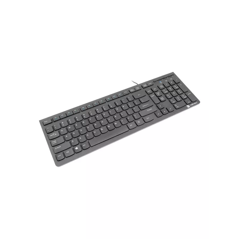Natec Discus 2 - Tastatur - QWERTY - US - Schwarz - Tastatur - US-Englisch - Schwarz