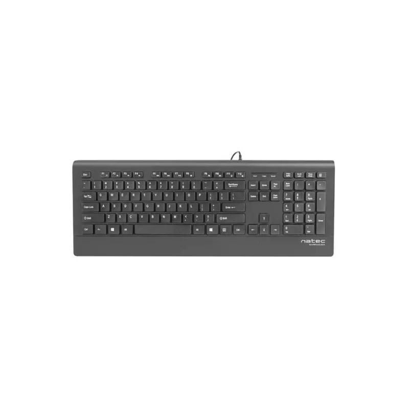 Natec Barracuda - Tastatur - US - Schwarz - Tastatur - US-Englisch - Schwarz