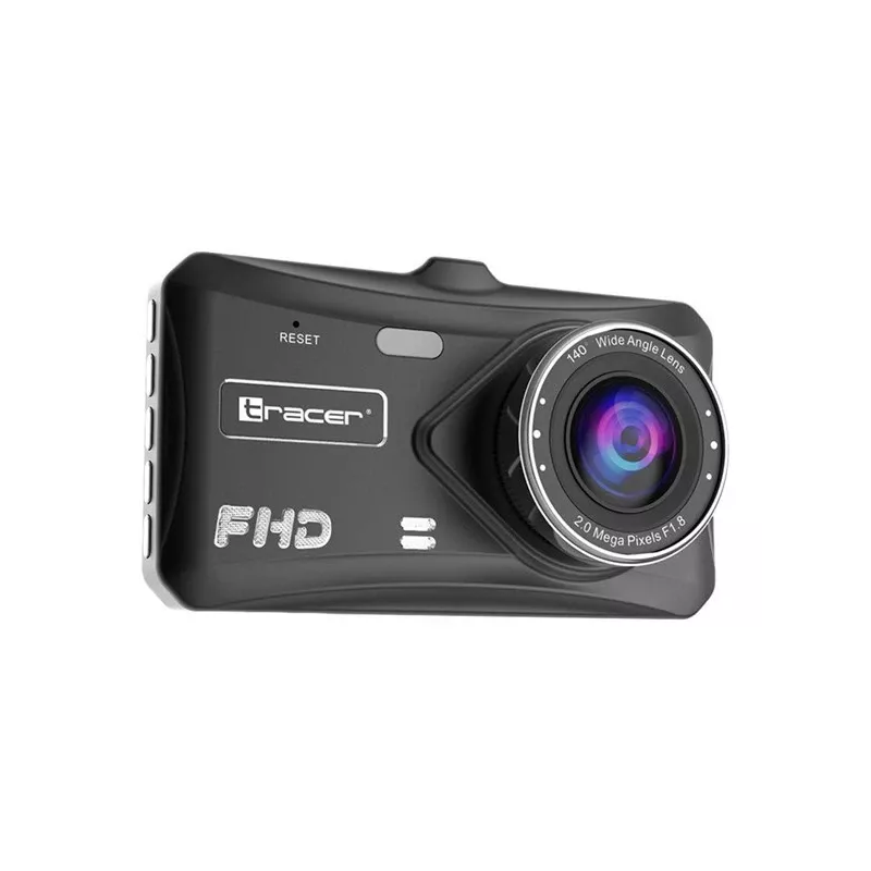 Dashcam TRACER 4TS Full HD Dual-Channel-Dashcam, 2 MP Hauptkamera, 0,4 MP Innenkamera, 140°/60° Winkel, 4 Zoll IPS-Anzeige, 150 mAh Akku, Aluminiumgehäuse, Parkassistent