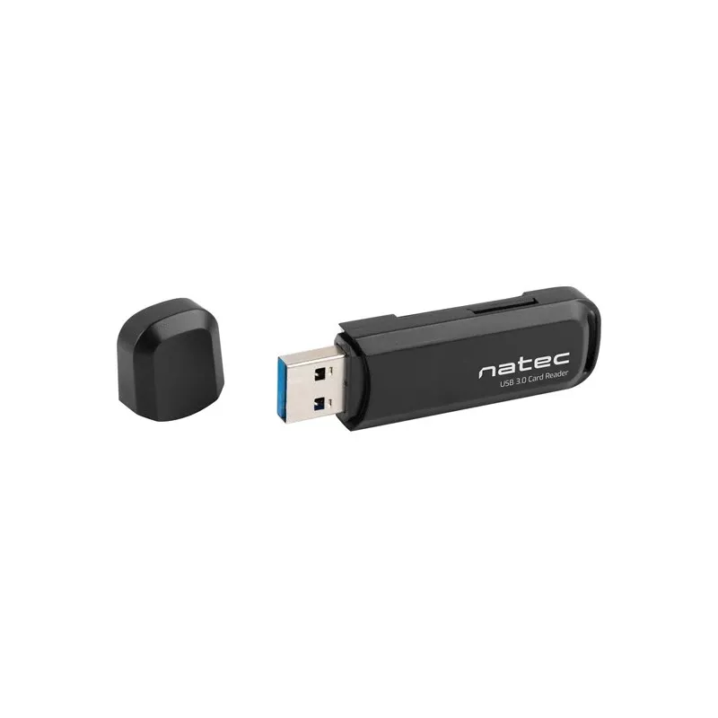 Kartenleser NATEC Scarab 2 USB 3.2 Gen 1 Typ-A — MicroSD-/SD-Unterstützung, 5000 Mbit/s, schwarz