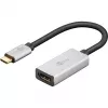 Wentronic 60194 Video-Kabel-Adapter 0,15 m USB Type-C HDMI Schwarz - Silber (60194)