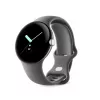 Google Pixel Watch – poliertes Silber – Smartwatch mit Armband