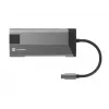NATEC Fowler Plus USB Type-C Schwarz Grau MicroSD SD Hub