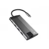NATEC Fowler Plus USB Type-C Schwarz Grau MicroSD SD Hub