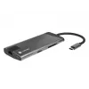 NATEC Fowler Plus USB Type-C Schwarz Grau MicroSD SD Hub