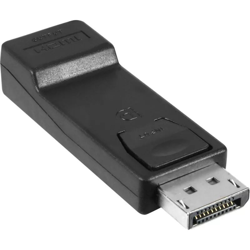 Wentronic Goobay DisplayPort zu HDMI Adapter 1.1, HDMI Standard-Buchse (Typ A) - HDMI Standard-Buchse (Typ A) > DisplayPort-Stecker (51719)