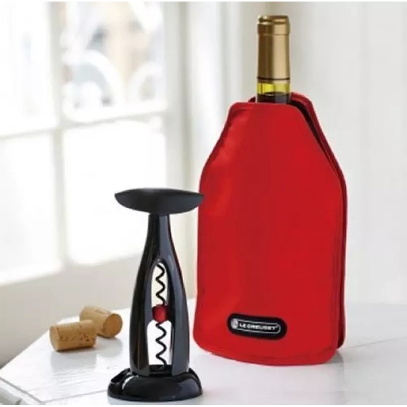 Le Creuset Weinflaschen-Kühlmanschette - Rot