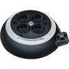 Comfort-Line Mini-Kabeltrommel CL-S 4-fach (schwarz/Weiß, 3 Meter)